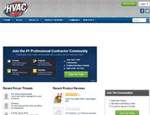 Tablet Screenshot of hvacsite.com